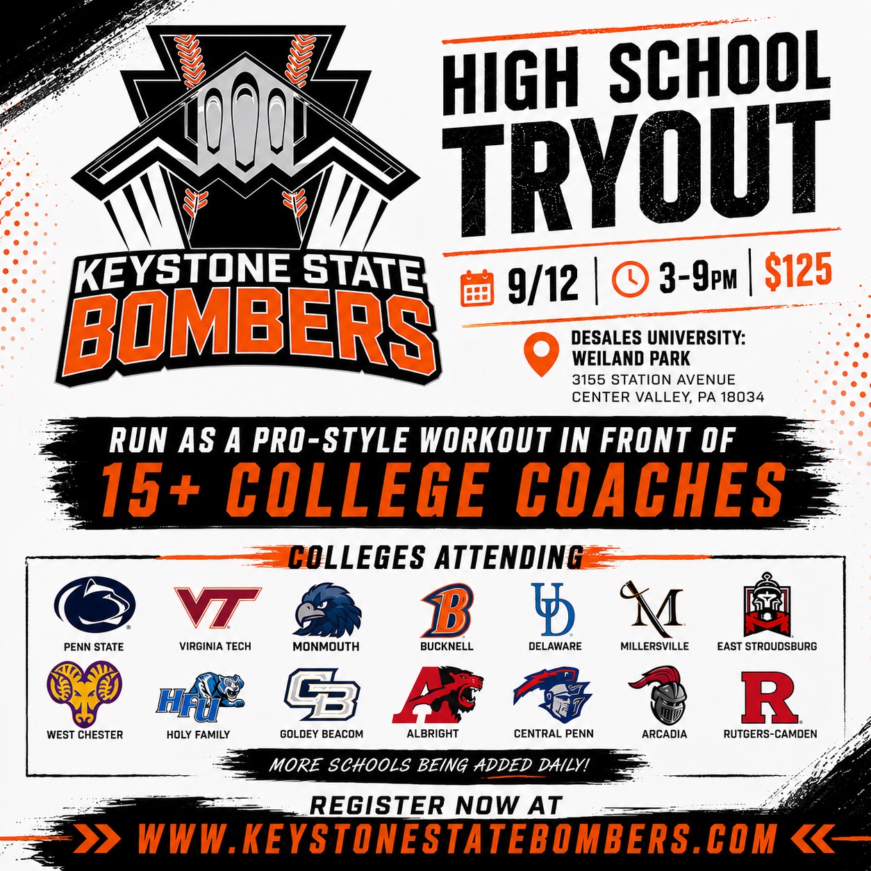 quakertown college tryout